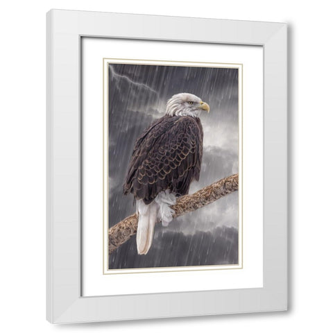 Defiance White Modern Wood Framed Art Print with Double Matting by Parker, Kelley