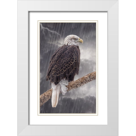 Defiance White Modern Wood Framed Art Print with Double Matting by Parker, Kelley