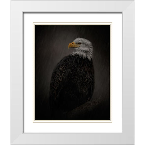 Serenity in Strength White Modern Wood Framed Art Print with Double Matting by Parker, Kelley