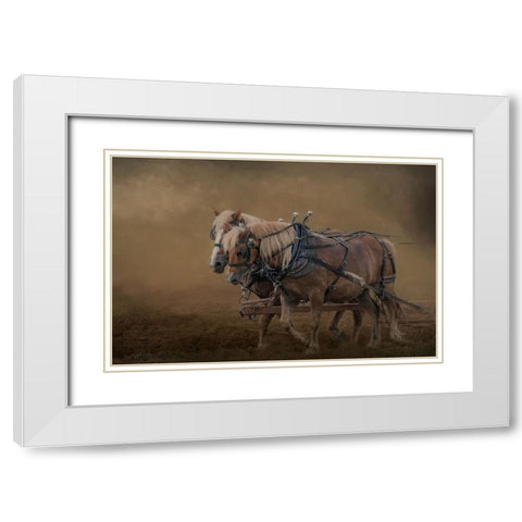 Getting the Job Done White Modern Wood Framed Art Print with Double Matting by Parker, Kelley