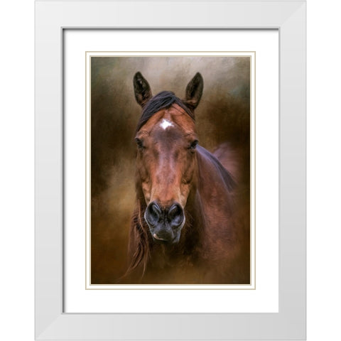 Country Heart White Modern Wood Framed Art Print with Double Matting by Parker, Kelley