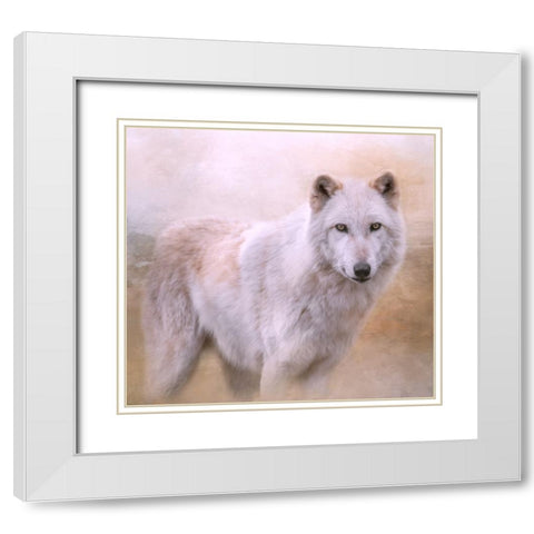 Wolf Quest White Modern Wood Framed Art Print with Double Matting by Parker, Kelley