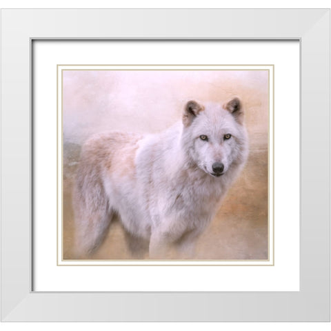 Wolf Quest White Modern Wood Framed Art Print with Double Matting by Parker, Kelley