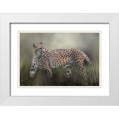 The Look Back White Modern Wood Framed Art Print with Double Matting by Parker, Kelley