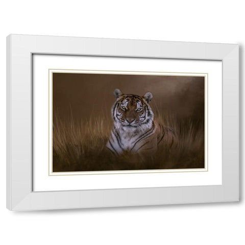 In the Depth of Your Eyes White Modern Wood Framed Art Print with Double Matting by Parker, Kelley