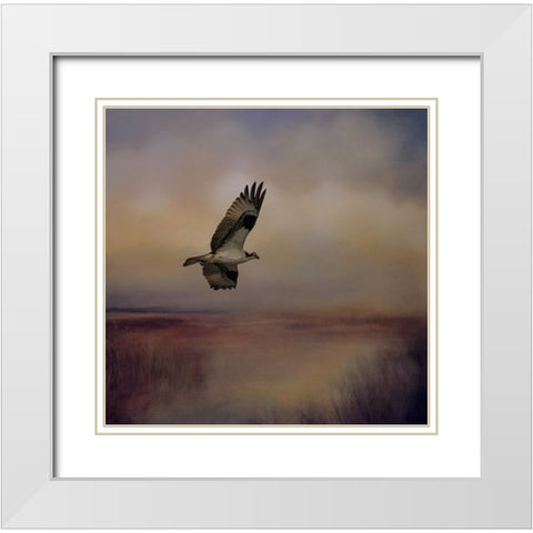 Going Fishing White Modern Wood Framed Art Print with Double Matting by Parker, Kelley