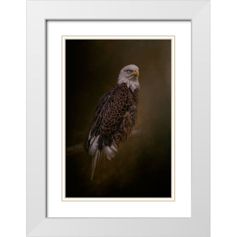 Silent Warrior White Modern Wood Framed Art Print with Double Matting by Parker, Kelley