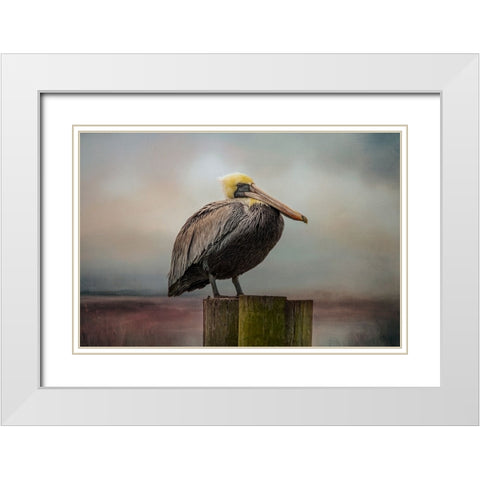 The Best Seat White Modern Wood Framed Art Print with Double Matting by Parker, Kelley