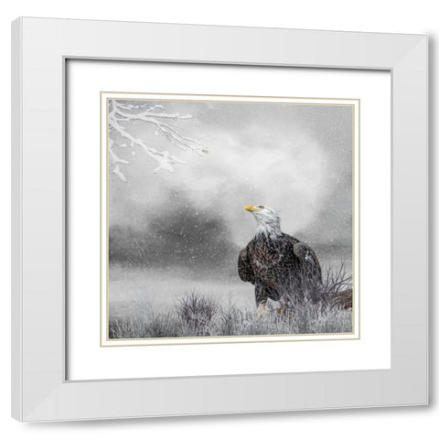 Winter Daydreaming White Modern Wood Framed Art Print with Double Matting by Parker, Kelley
