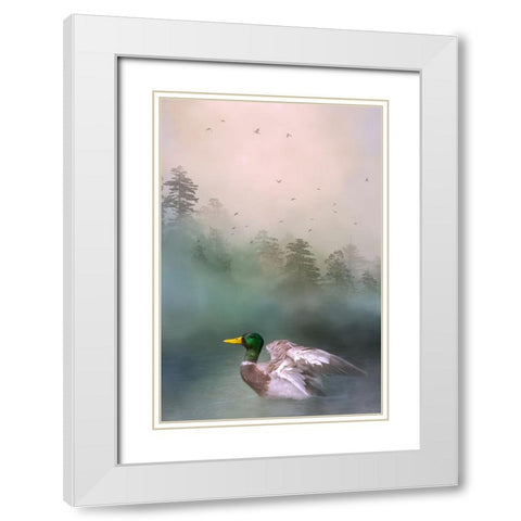 Beauty in the Midst White Modern Wood Framed Art Print with Double Matting by Parker, Kelley