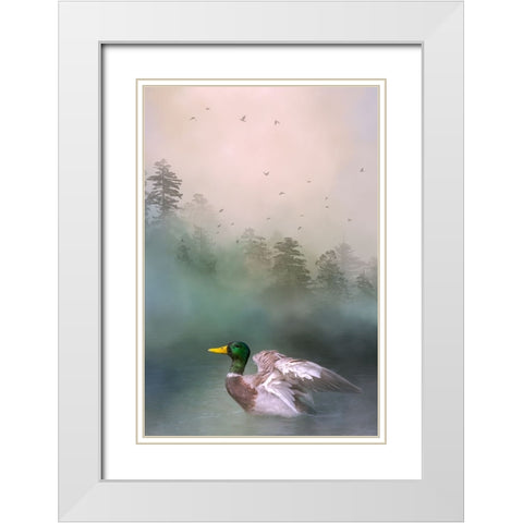 Beauty in the Midst White Modern Wood Framed Art Print with Double Matting by Parker, Kelley