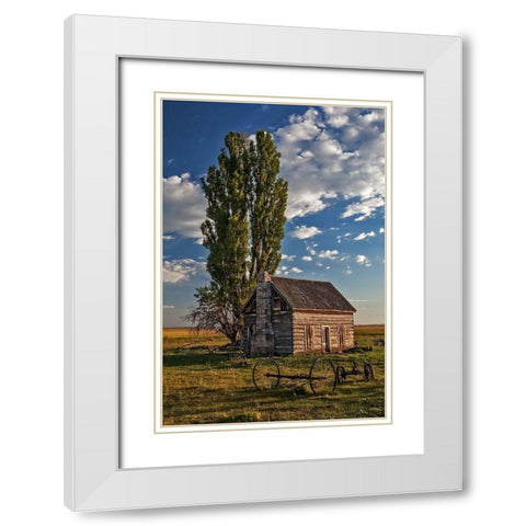 Memories White Modern Wood Framed Art Print with Double Matting by McFerrin, Larry