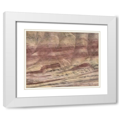Painted Hills White Modern Wood Framed Art Print with Double Matting by McFerrin, Larry