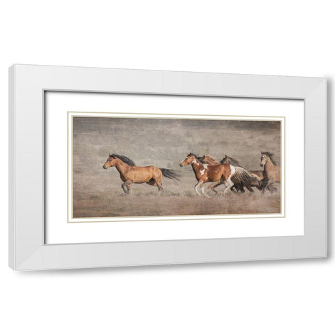Wild Bachelors White Modern Wood Framed Art Print with Double Matting by McFerrin, Larry