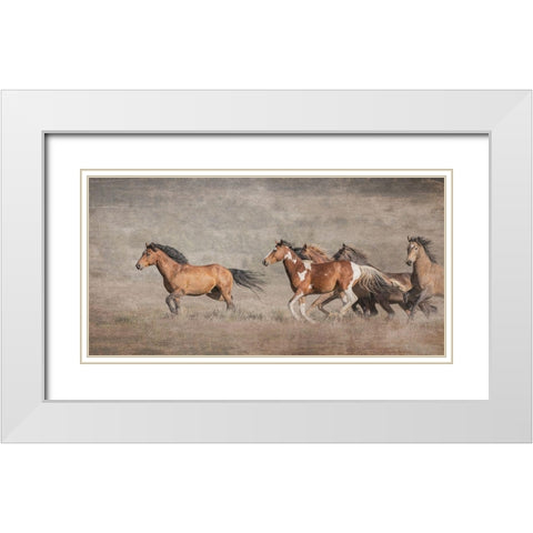 Wild Bachelors White Modern Wood Framed Art Print with Double Matting by McFerrin, Larry