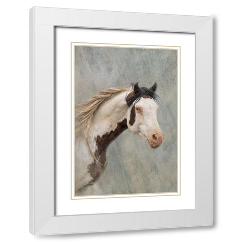 Shaman White Modern Wood Framed Art Print with Double Matting by McFerrin, Larry