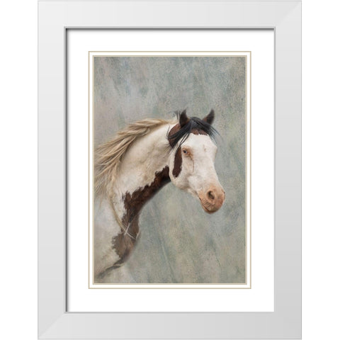 Shaman White Modern Wood Framed Art Print with Double Matting by McFerrin, Larry