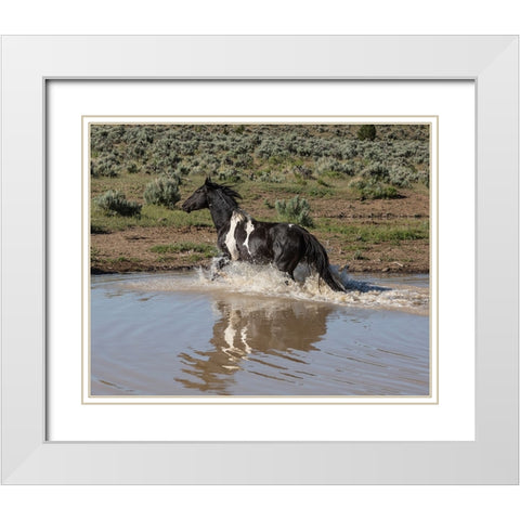 Mundoo White Modern Wood Framed Art Print with Double Matting by McFerrin, Larry