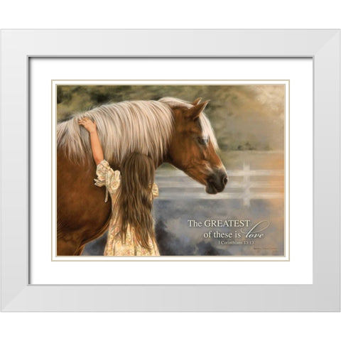 The Greatest White Modern Wood Framed Art Print with Double Matting by Harrison, Lesley