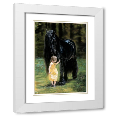 Back to the Barn White Modern Wood Framed Art Print with Double Matting by Harrison, Lesley