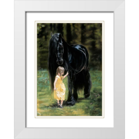 Back to the Barn White Modern Wood Framed Art Print with Double Matting by Harrison, Lesley