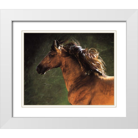 Lookin at You White Modern Wood Framed Art Print with Double Matting by Harrison, Lesley