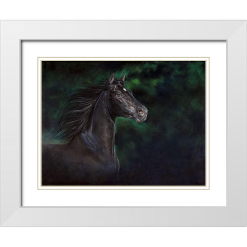 Proud Beauty White Modern Wood Framed Art Print with Double Matting by Harrison, Lesley