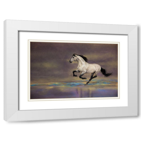 Suzannes Tuno White Modern Wood Framed Art Print with Double Matting by Harrison, Lesley