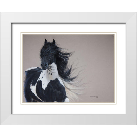 Pretty Boy Armani White Modern Wood Framed Art Print with Double Matting by Harrison, Lesley