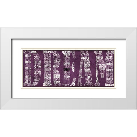 Dream White Modern Wood Framed Art Print with Double Matting by Wolk, Lisa
