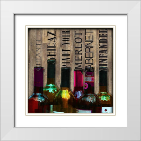 Fine Reds White Modern Wood Framed Art Print with Double Matting by Wolk, Lisa