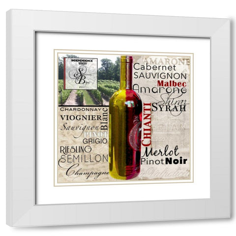 A Good Choice White Modern Wood Framed Art Print with Double Matting by Wolk, Lisa