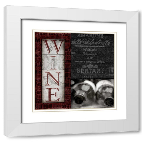 Vintage Amarone White Modern Wood Framed Art Print with Double Matting by Wolk, Lisa