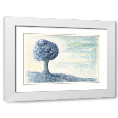 Cotton Tree with a View White Modern Wood Framed Art Print with Double Matting by Lee, Judson