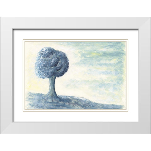 Cotton Tree with a View White Modern Wood Framed Art Print with Double Matting by Lee, Judson