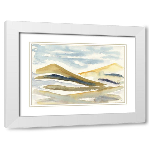 Crossing Hills White Modern Wood Framed Art Print with Double Matting by Lee, Judson