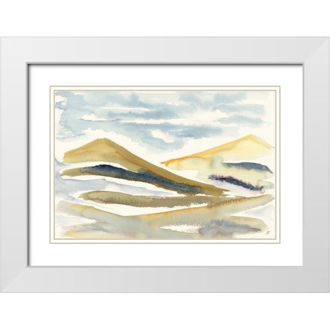 Crossing Hills White Modern Wood Framed Art Print with Double Matting by Lee, Judson