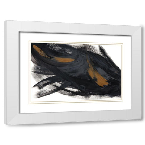 Gold Overlay III White Modern Wood Framed Art Print with Double Matting by Lee, Judson