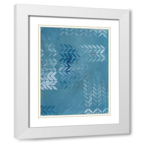 Tire Tracks III White Modern Wood Framed Art Print with Double Matting by Lee, Judson