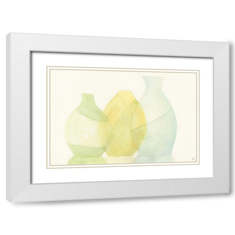 Light Reflections White Modern Wood Framed Art Print with Double Matting by Lee, Judson