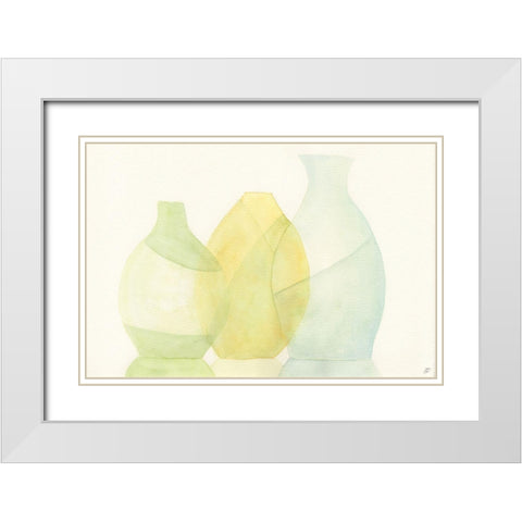Light Reflections White Modern Wood Framed Art Print with Double Matting by Lee, Judson