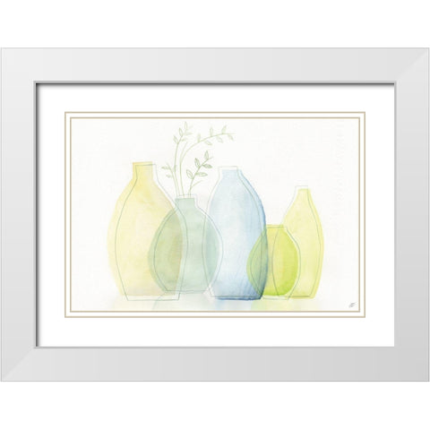 Transparent Glass White Modern Wood Framed Art Print with Double Matting by Lee, Judson