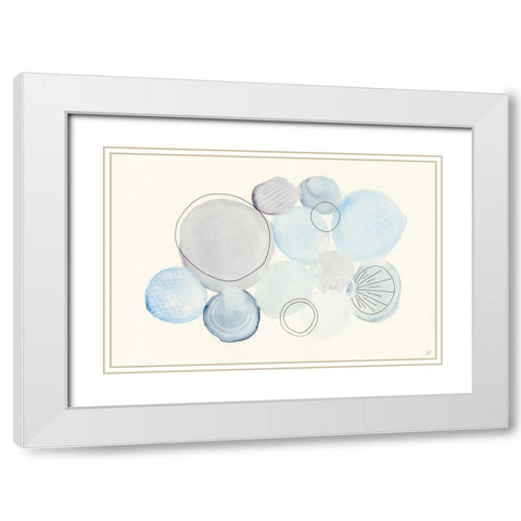 Water Circle White Modern Wood Framed Art Print with Double Matting by Lee, Judson