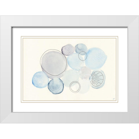 Water Circle White Modern Wood Framed Art Print with Double Matting by Lee, Judson