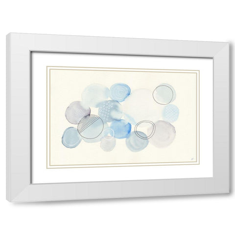 Water Circle II White Modern Wood Framed Art Print with Double Matting by Lee, Judson