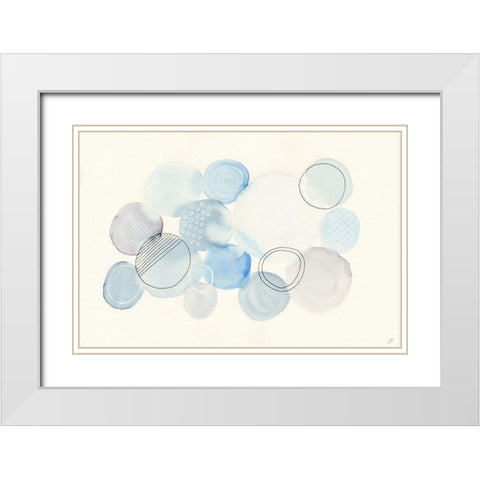 Water Circle II White Modern Wood Framed Art Print with Double Matting by Lee, Judson