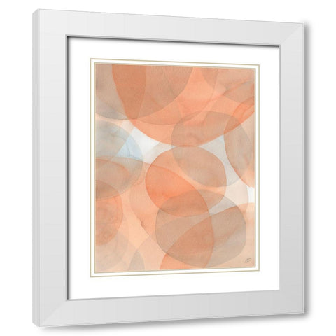 Bubble Water I White Modern Wood Framed Art Print with Double Matting by Lee, Judson