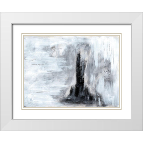 Growing Mt. 3 White Modern Wood Framed Art Print with Double Matting by Lee, Judson