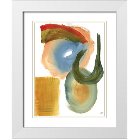 Hook and Eye White Modern Wood Framed Art Print with Double Matting by Lee, Judson