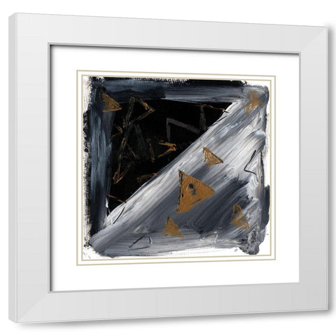 Triangle Wonder III White Modern Wood Framed Art Print with Double Matting by Lee, Judson